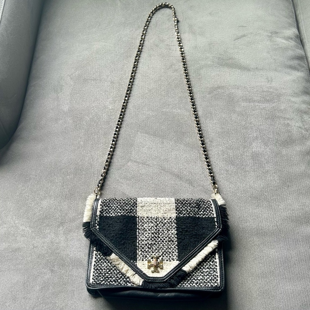 Tory Burch Black and White Crossbody Bag